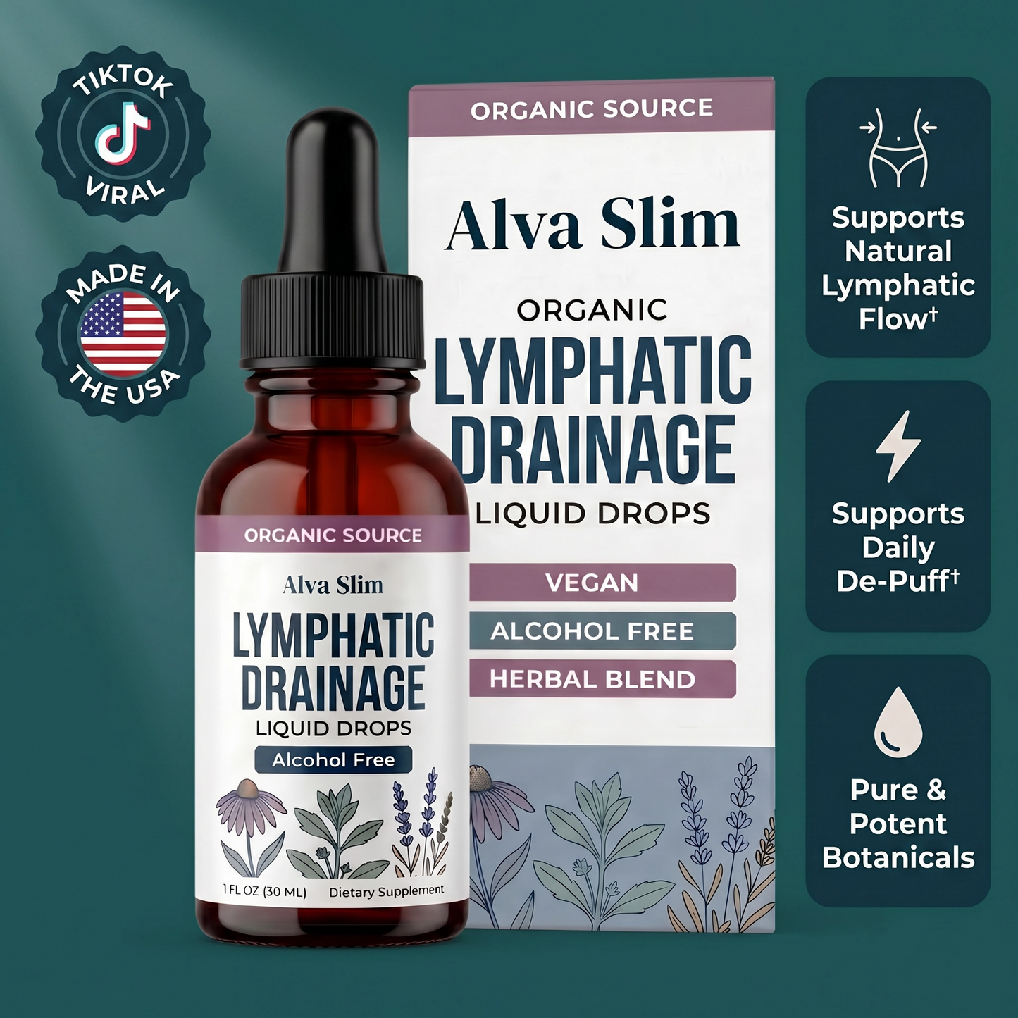 Alva Slim™ Lymphatic Drainage Liquid Drops