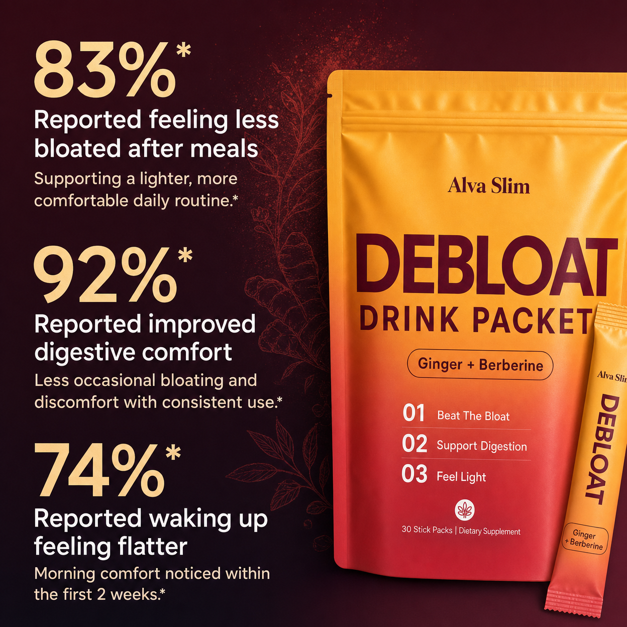 Alva Slim™ Debloat Drink Packets